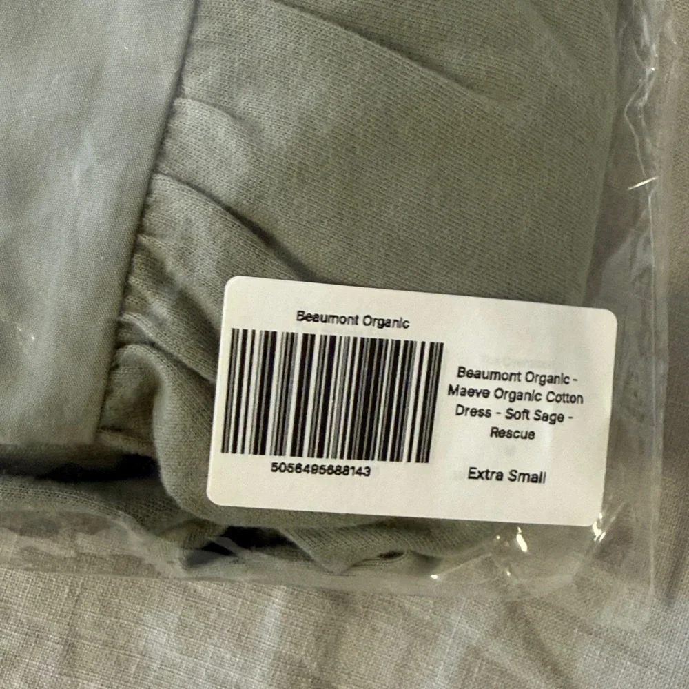 Beaumont Organic Maeve Organic Cotton Dress in Soft Sage - Picture 12 of 12